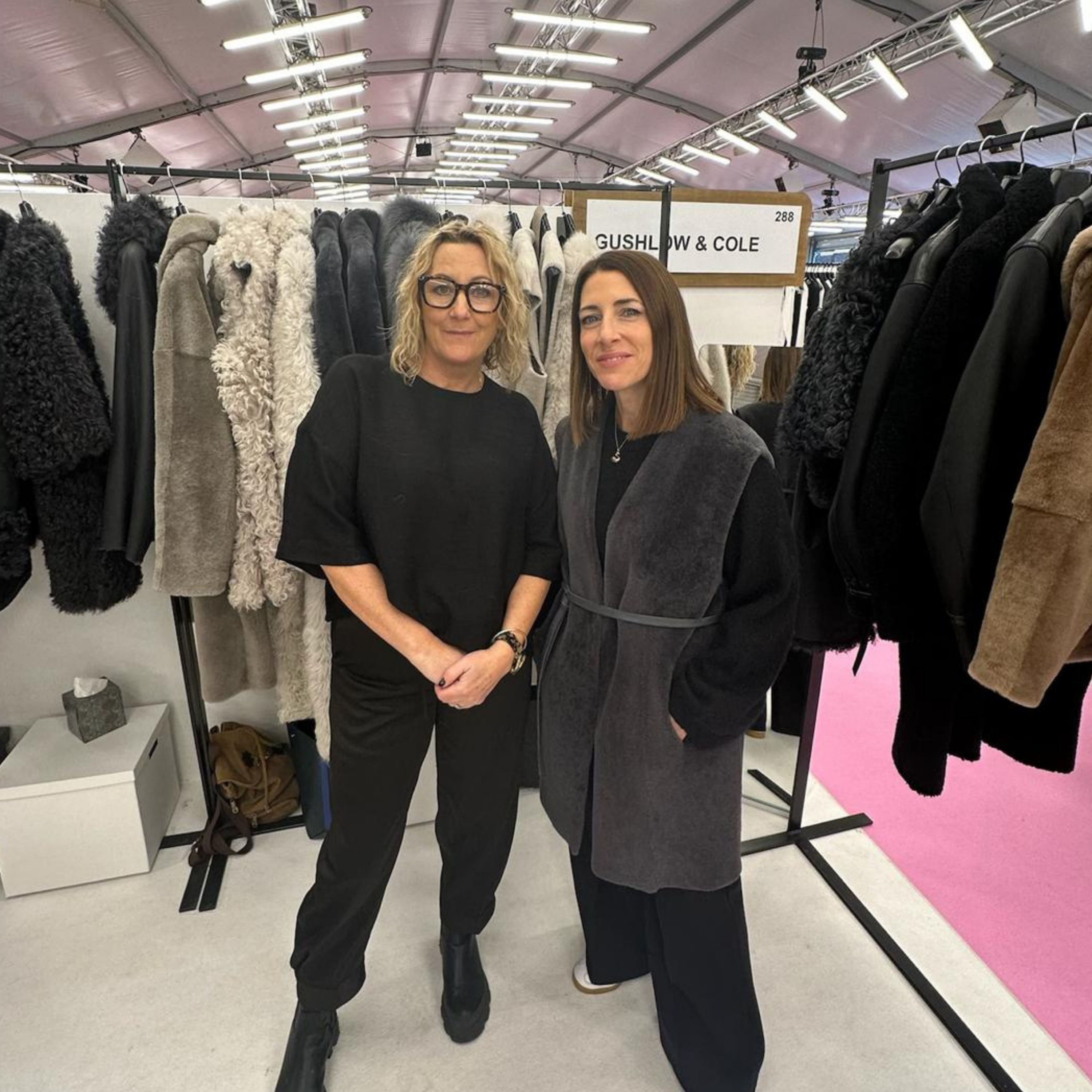 emma gushlow and katrina cole from gushlow and cole at trade show in paris - Notes from our founders blog