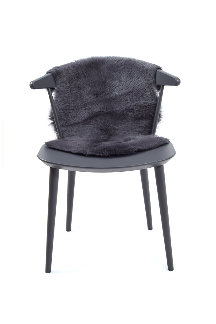 Small Toscana Sheepskin Rug in Dark Grey front