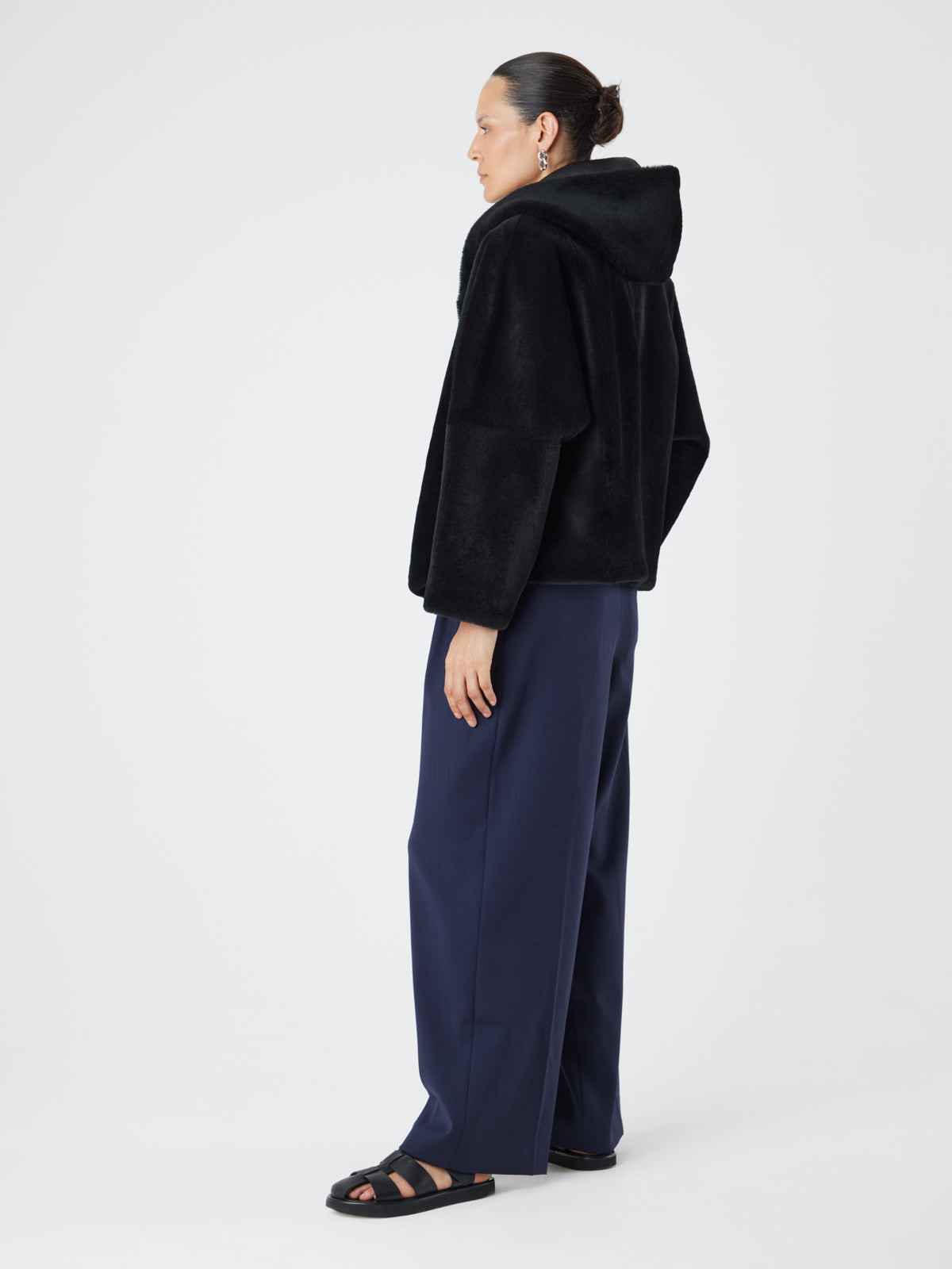 Hooded Shearling Jacket