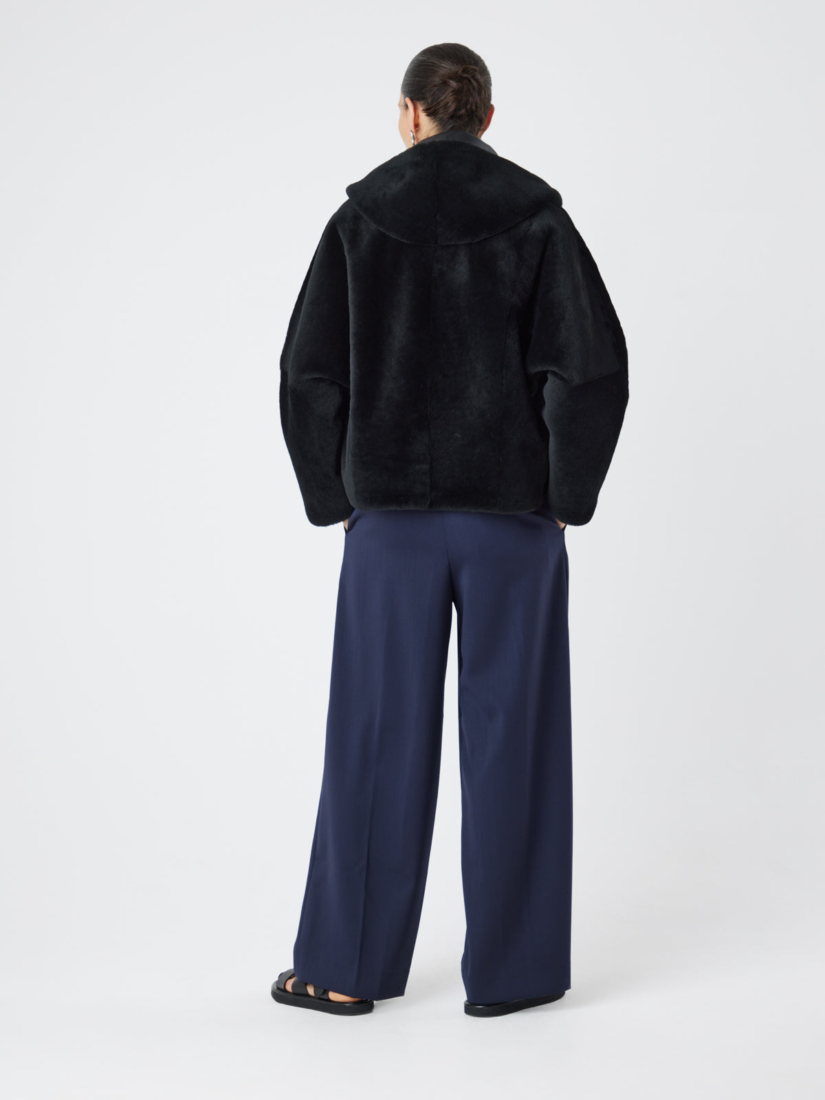 Hooded Shearling Jacket