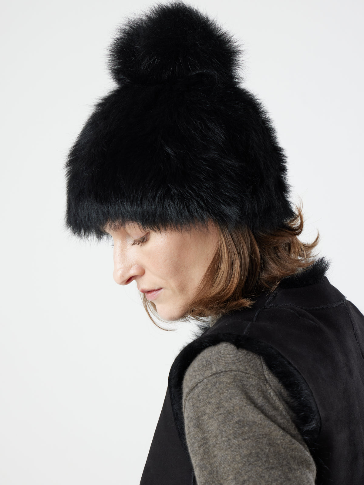Toscana Shearling Beanie Hat
