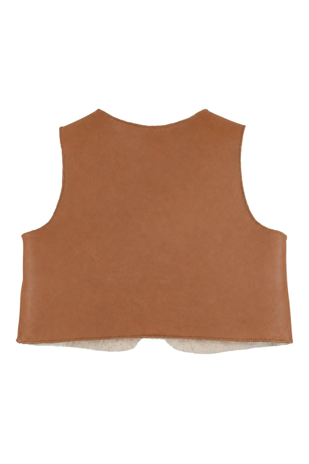 Edith Shearling Heart Gilet