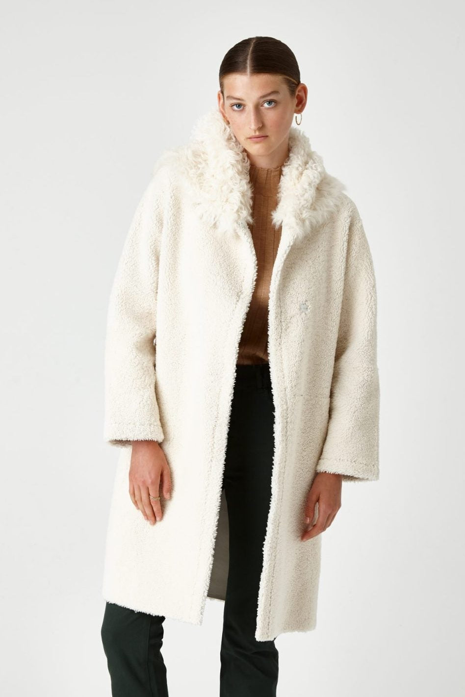 hooded shearling coat - women | Gushlow & Cole - CHODER-CLK