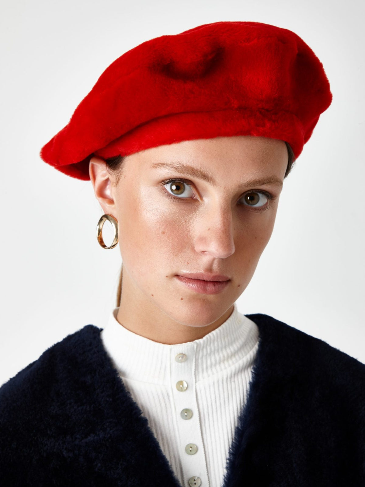 Shearling Beret