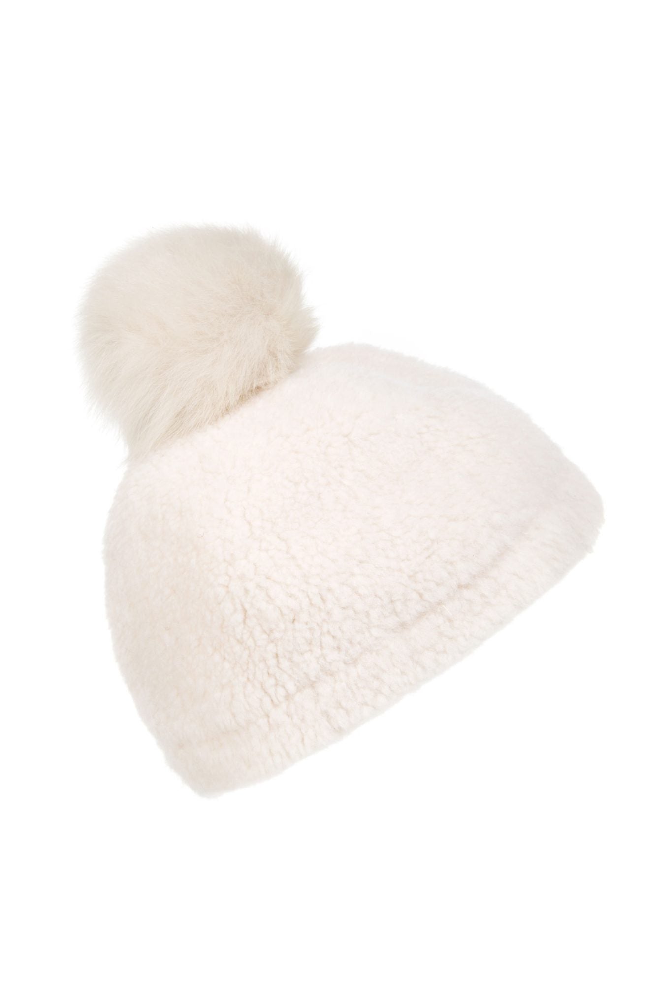Shearling Beanie Hat