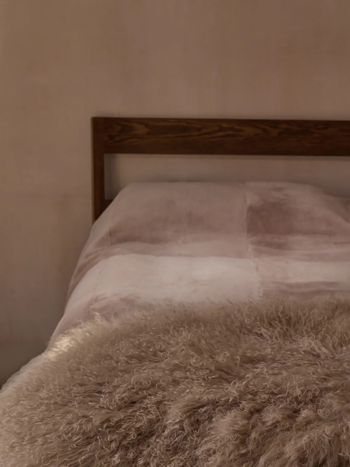 Large Mongolian Shearling Throw