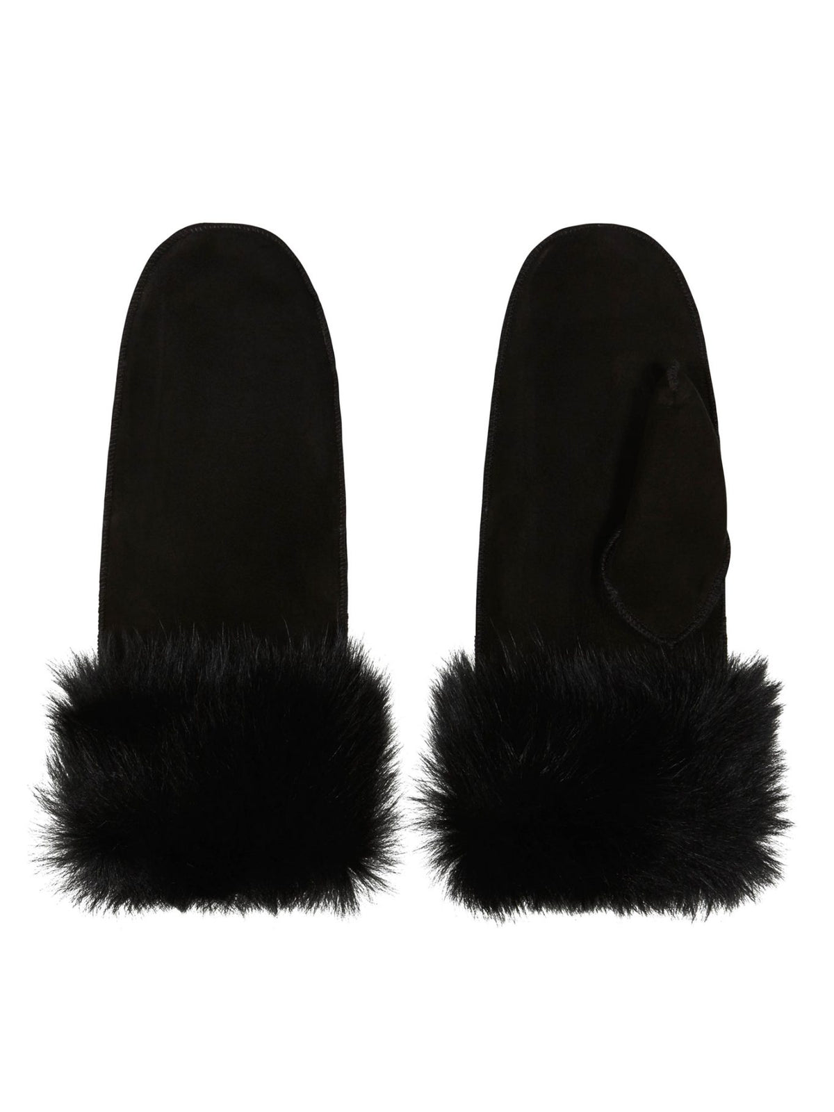 full palm shearling mittens