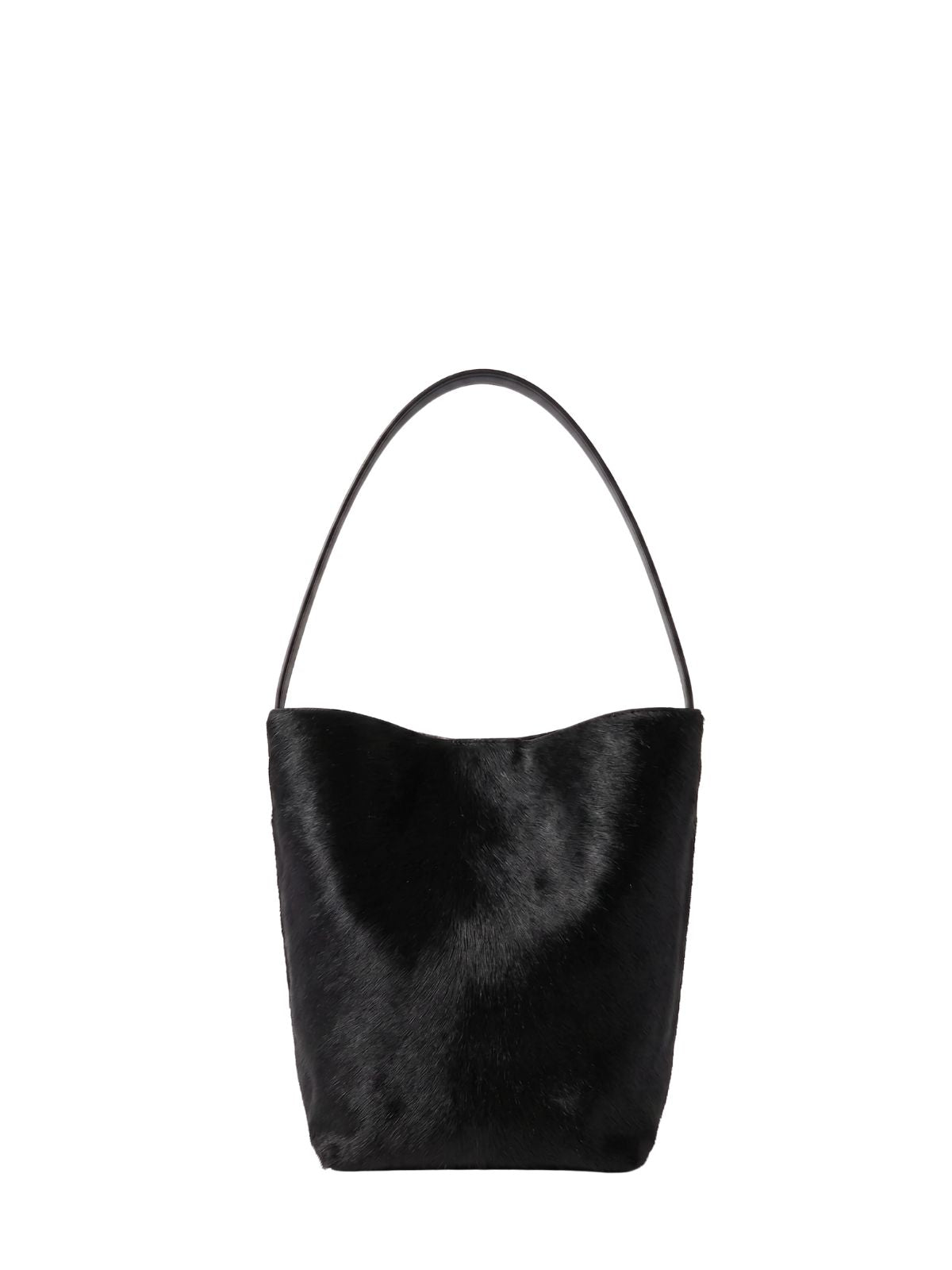 maye small black bucket tote bag by gushlow & cole on white background
