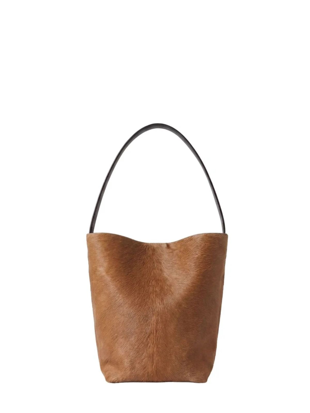 maye small camel bucket tote bag by gushlow & cole on white background