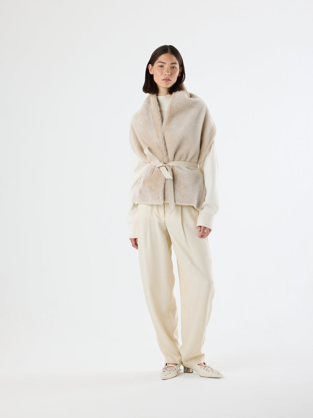 Merino Shearling Scarf