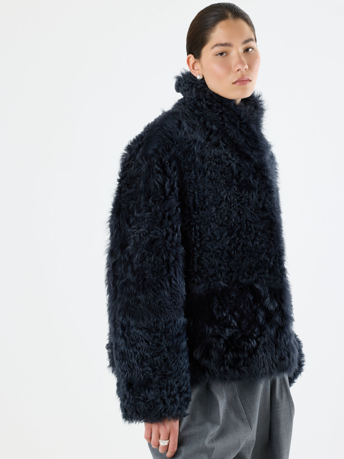 Curly Shearling Jacket