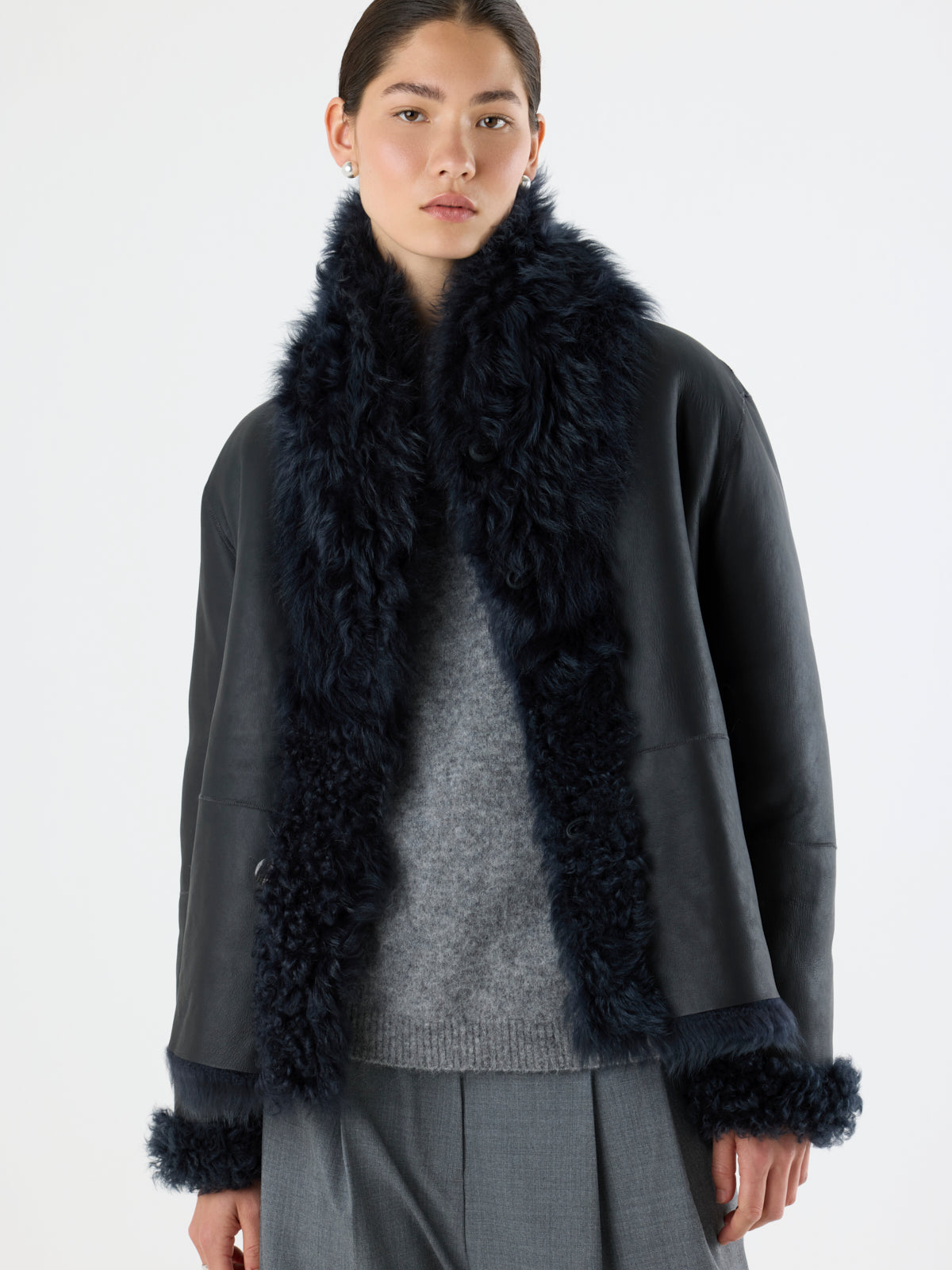 Curly Shearling Jacket