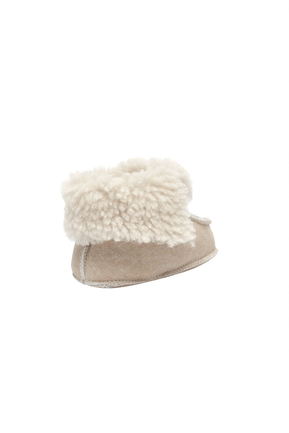 beige sheepskin baby boots gushlow and cole cut out back