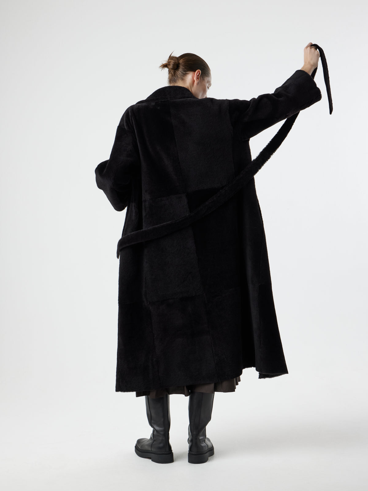 Shearling Trench Coat