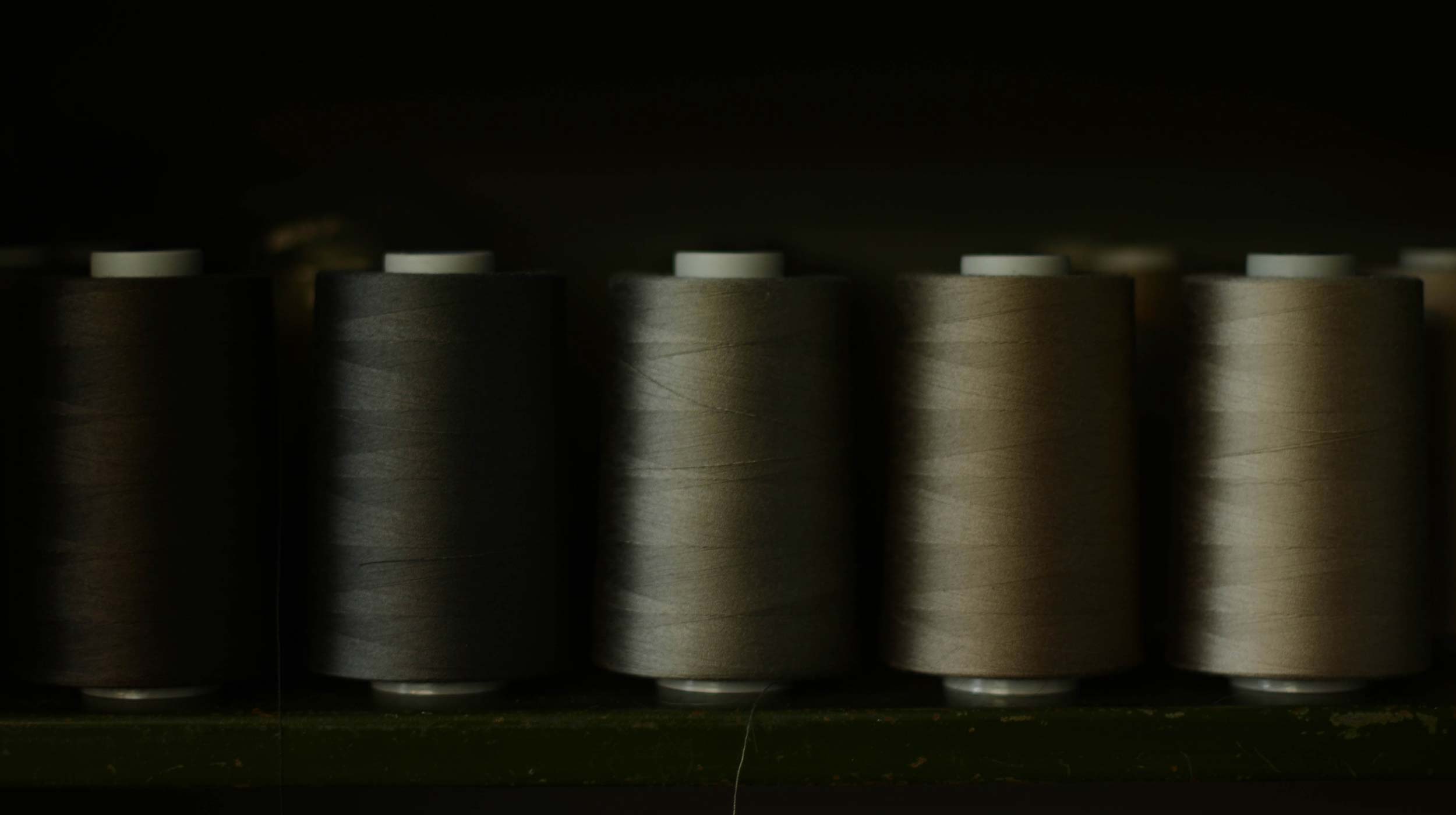 row of cotton threads - luxury womens shearling gushlow & cole