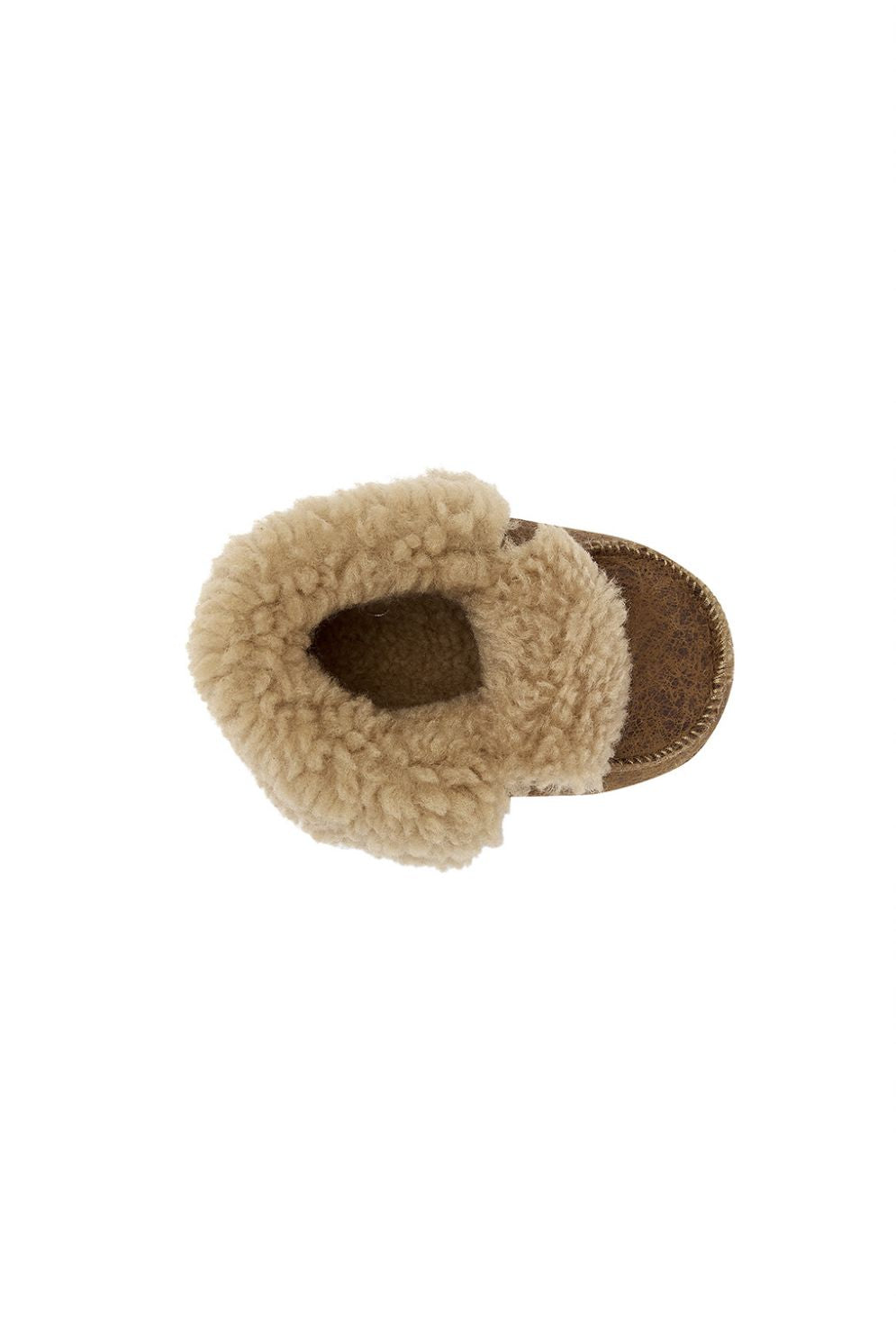 tan sheepskin baby boots gushlow and cole cut out top