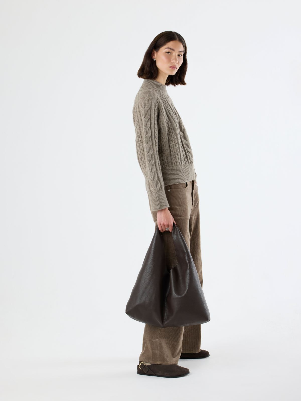 Clara Large Leather Shoulder Bag