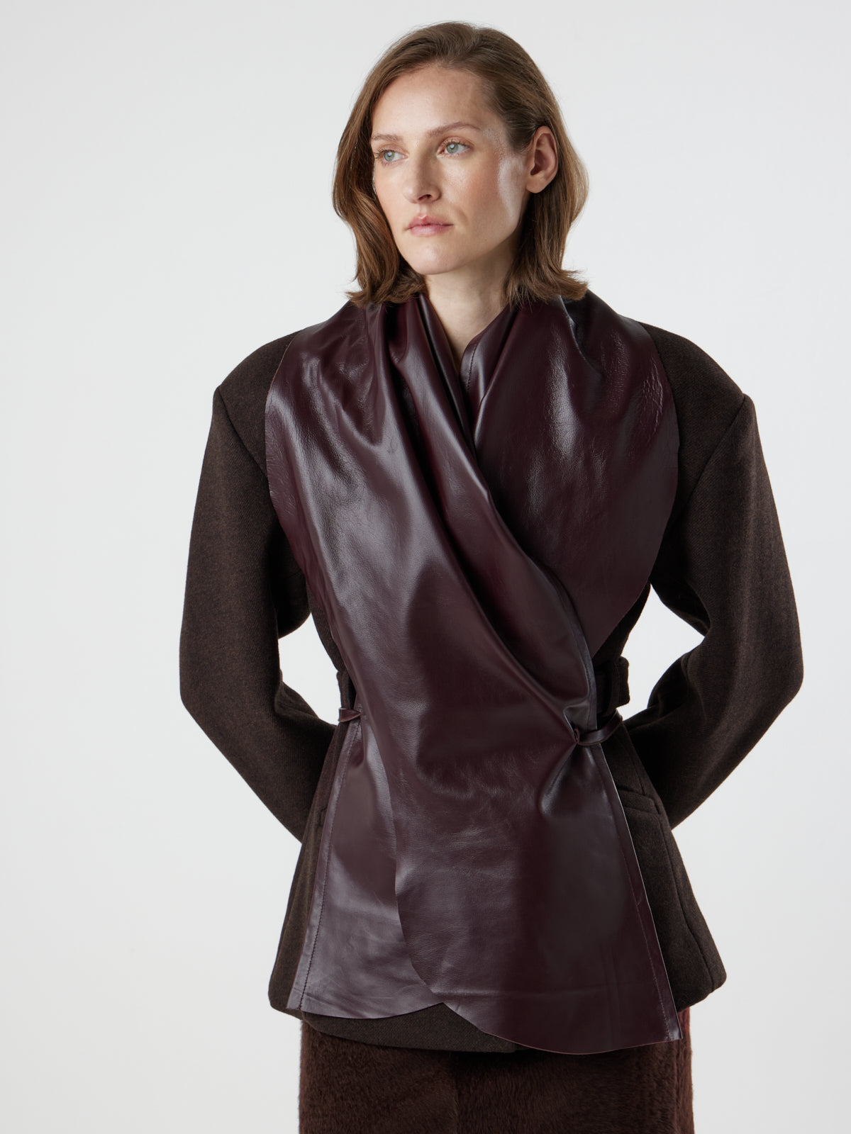 Leather Shawl Scarf