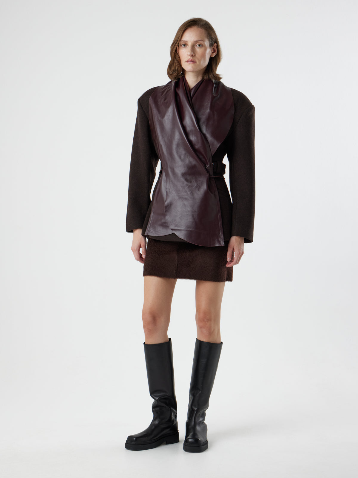 Leather Shawl Scarf