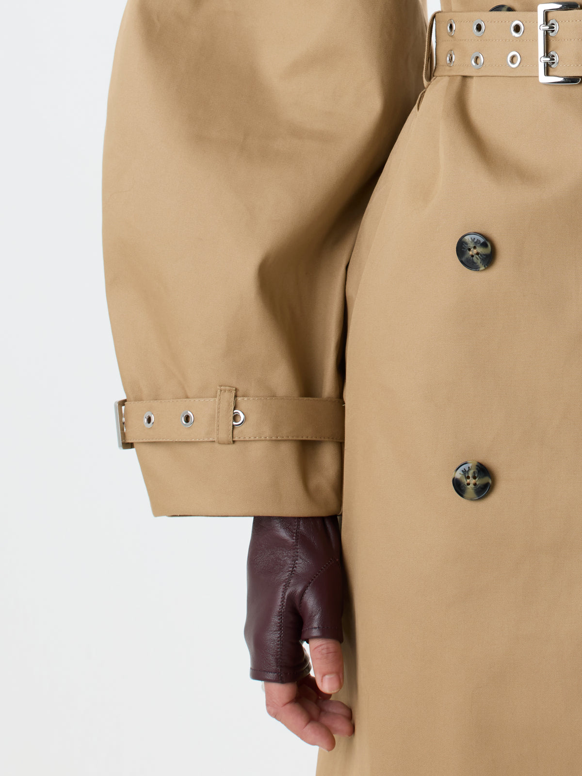 Leather fingerless Gloves