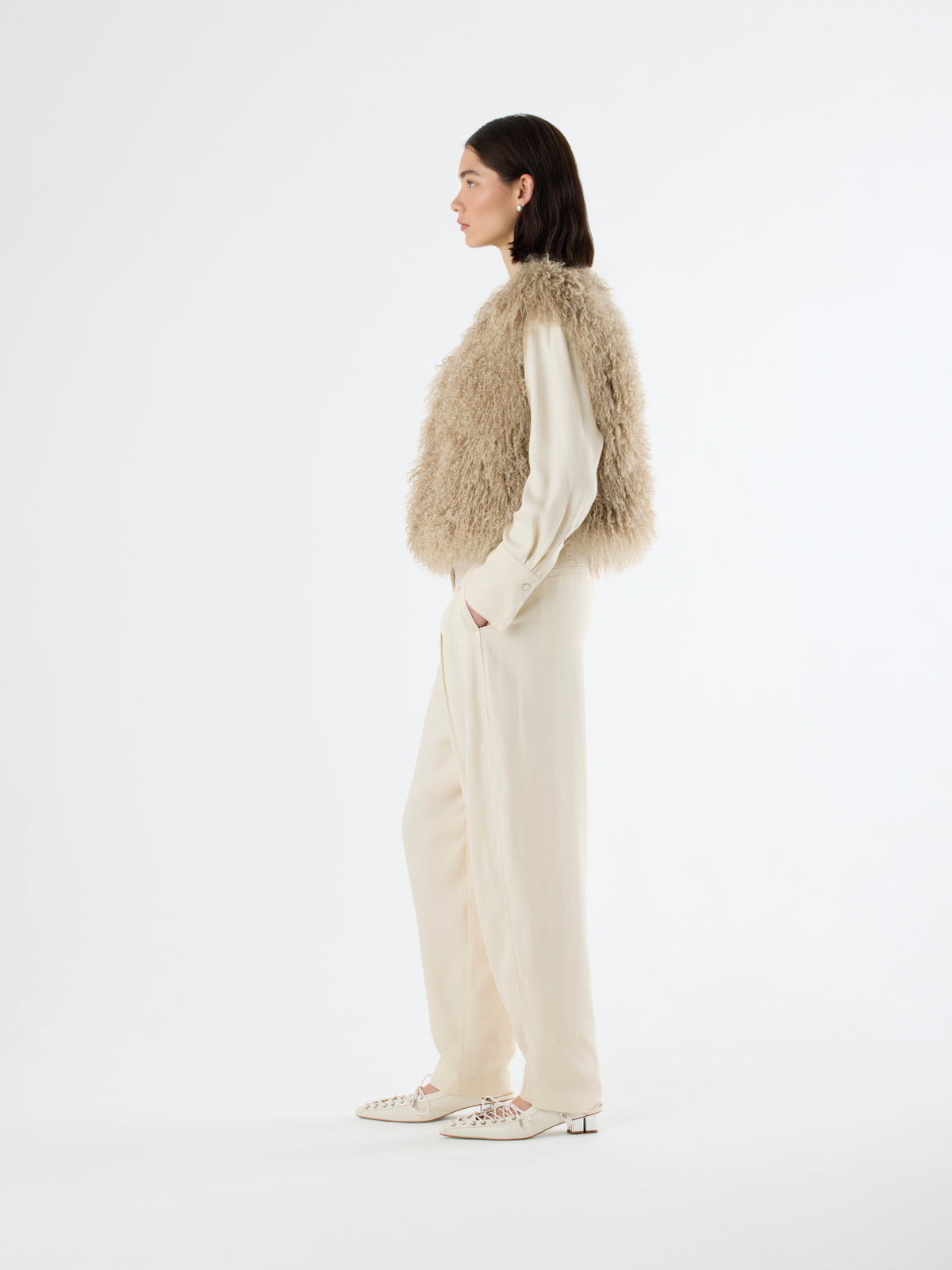 Mongolian Shearling Gilet