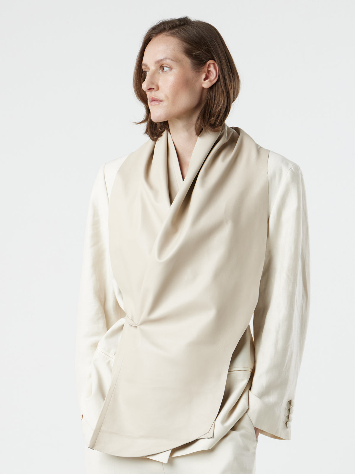 Leather Shawl Scarf