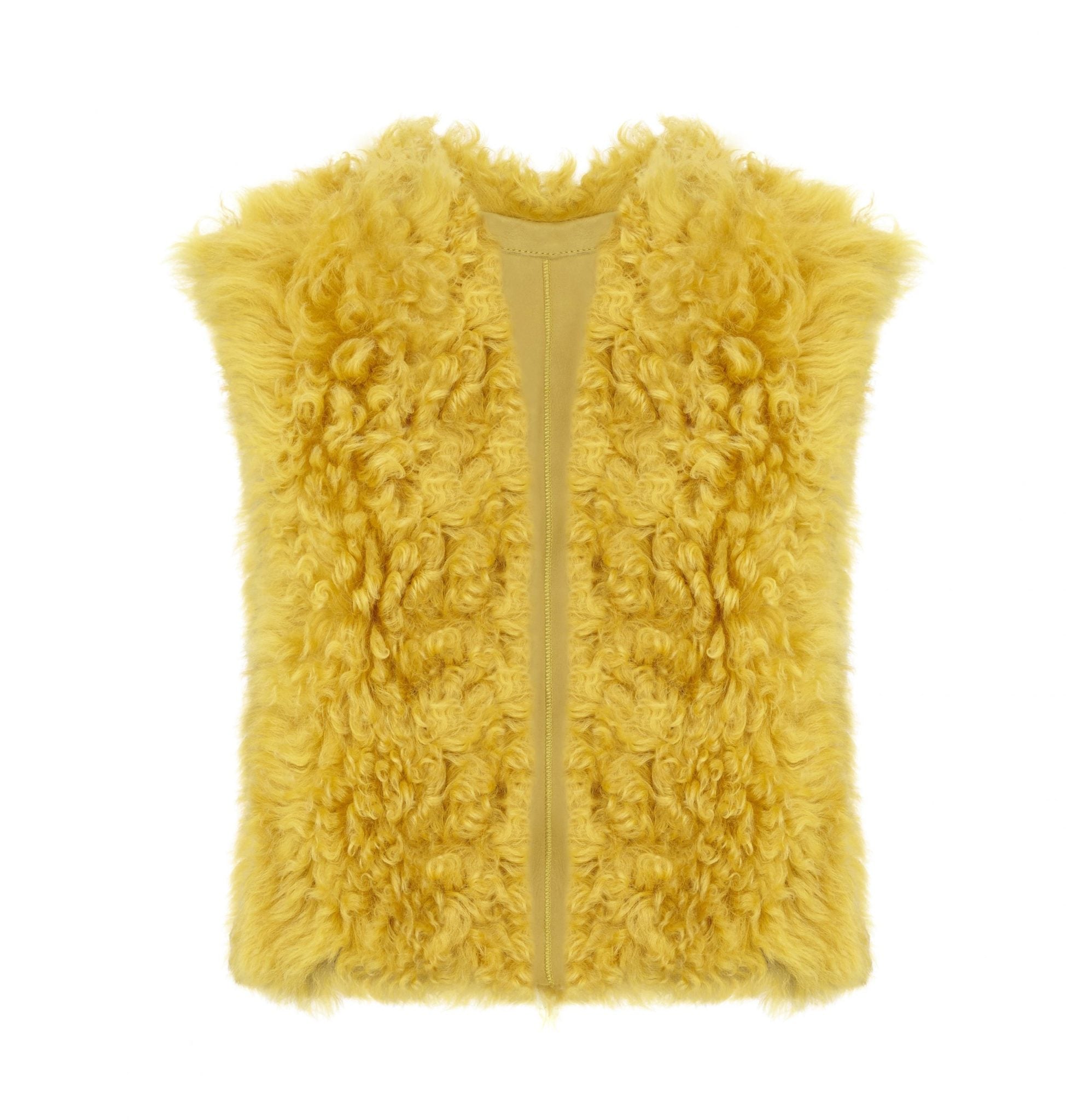 Shearling Crop Gilet