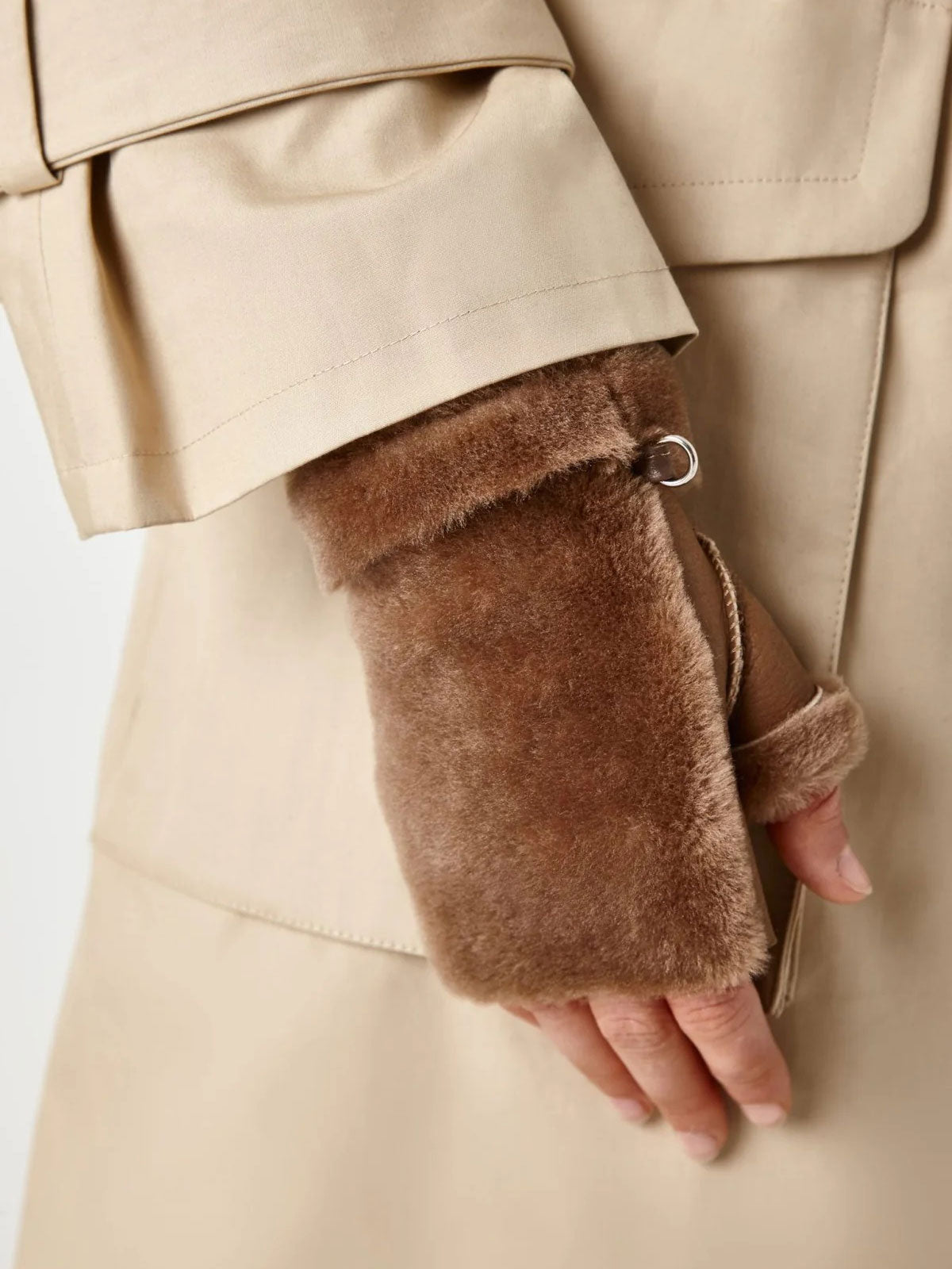 Mini Shearling Mittens