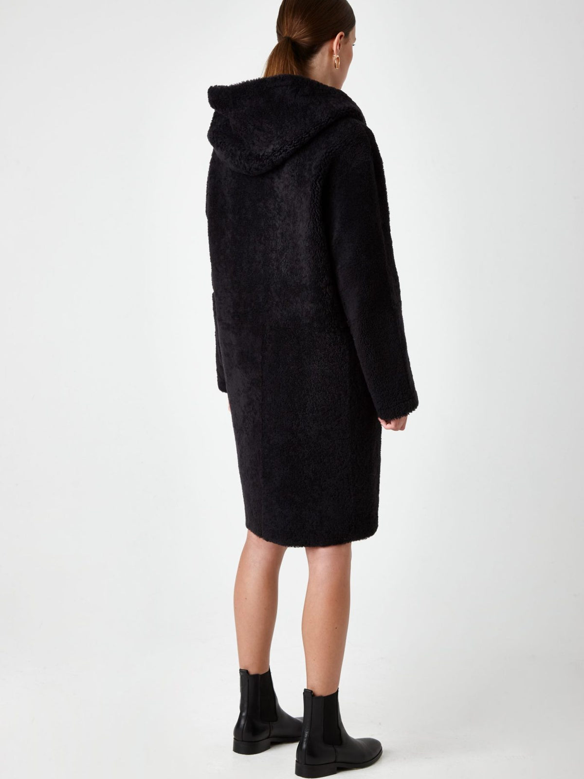hooded shearling coat - women | Gushlow & Cole - CHODE0-GRA