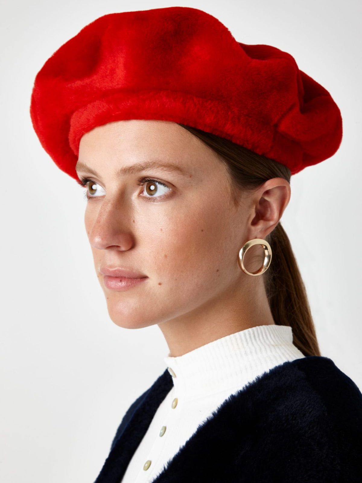 Shearling Beret