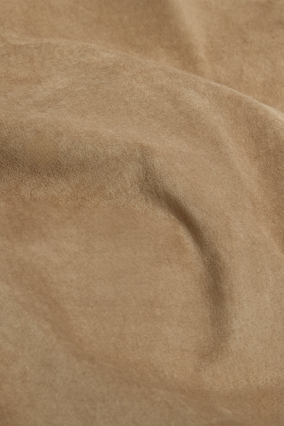 Large Camel Suede Throw | Home | Gushlow & Cole - close up image on suede throw