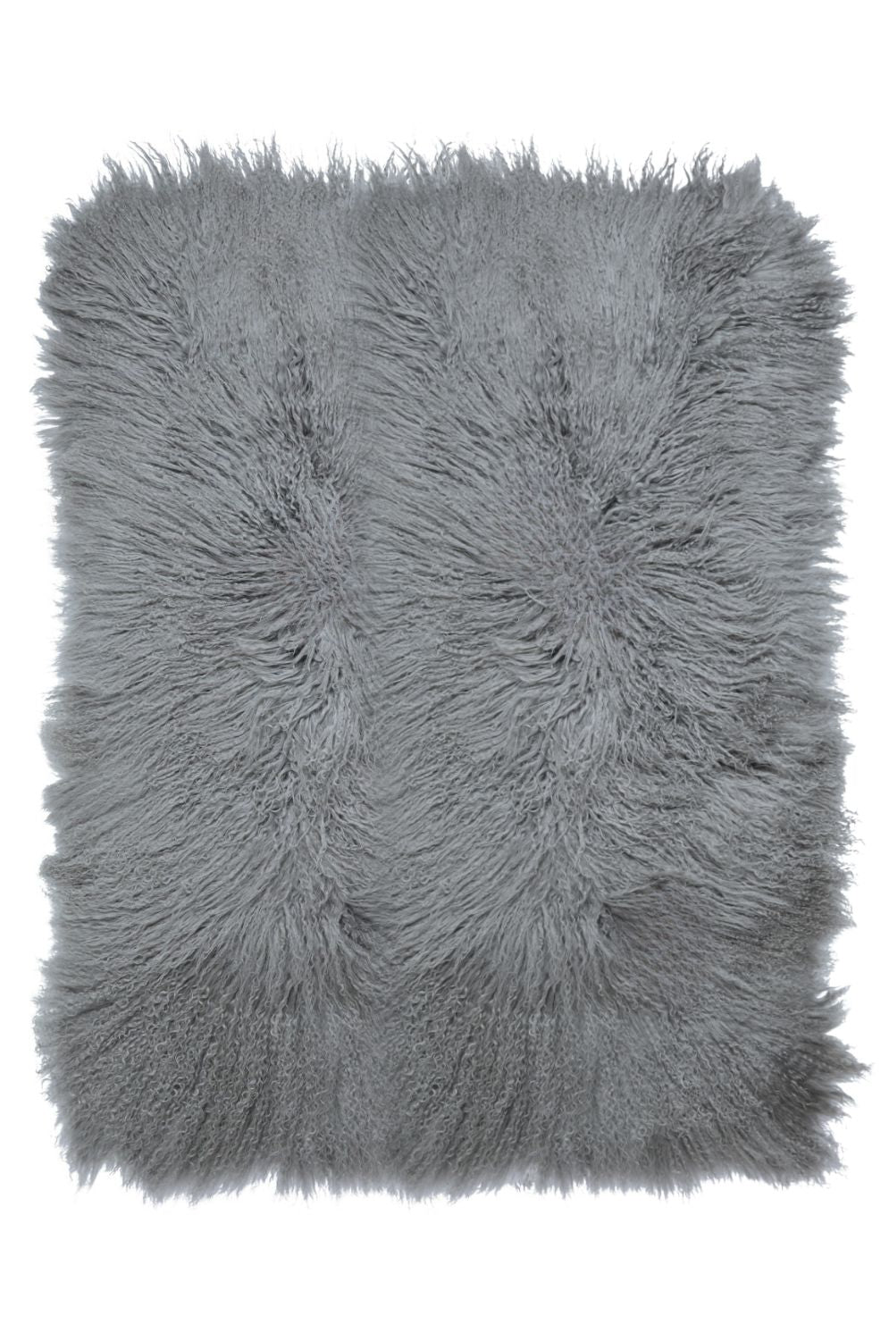Large Grey Mongolian Shearling Throw | Home | Gushlow & Cole - cut out image