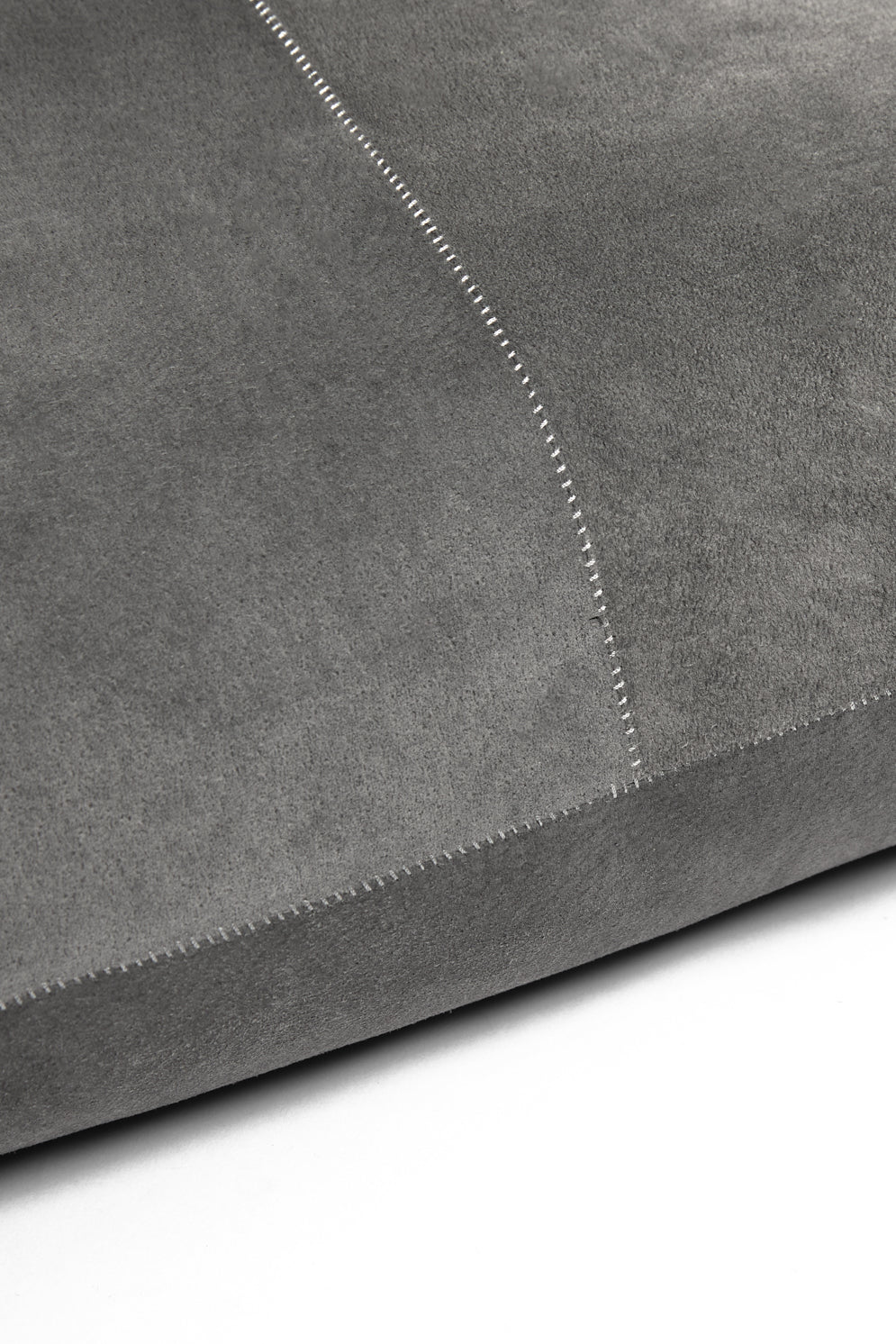 Large Grey Suede Scatter Cushion | Home | Gushlow & Cole - detail image of cushion