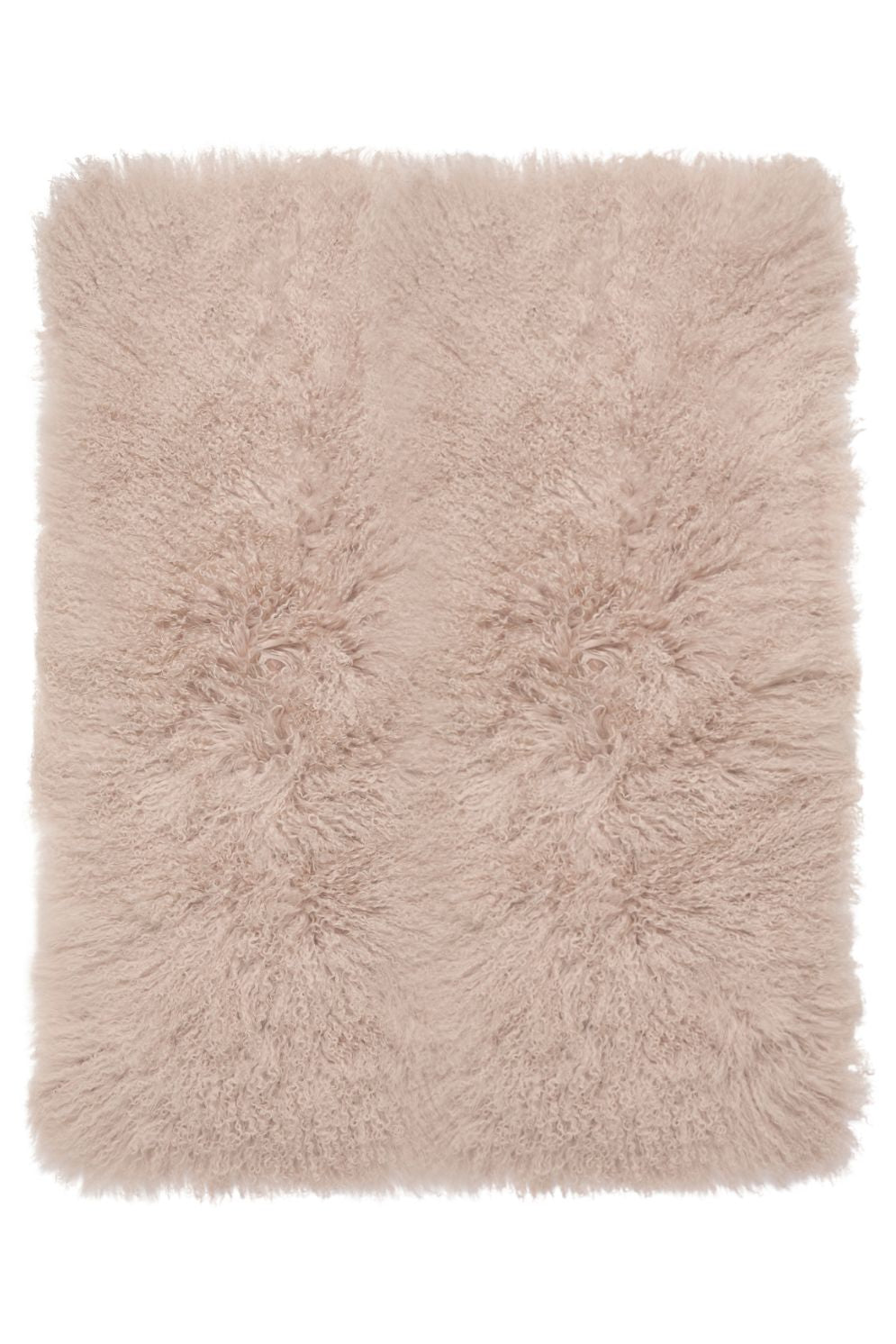 Large Nude Mongolian Shearling Throw | Home | Gushlow & Cole - cut out image