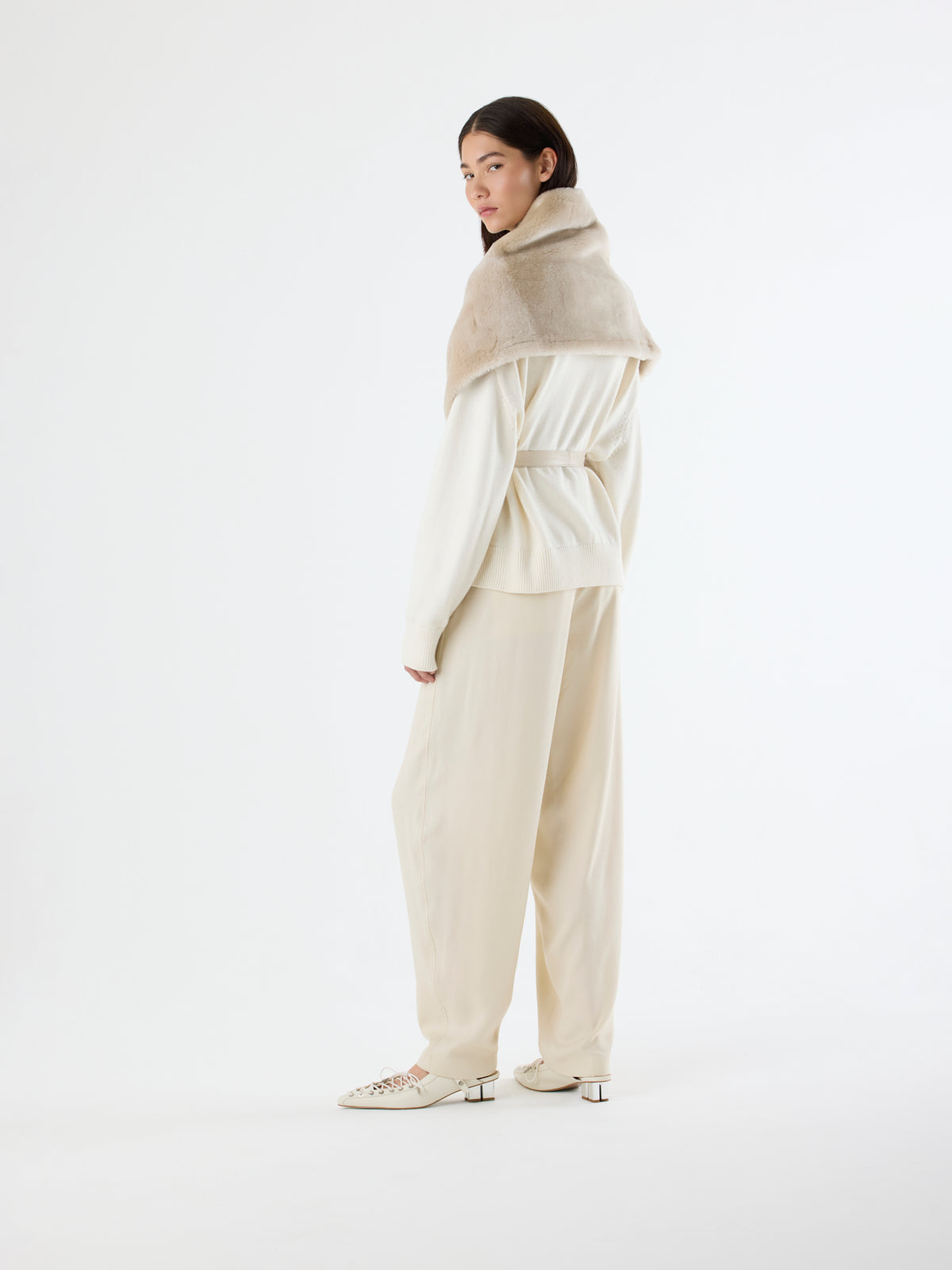 Merino Shearling Scarf