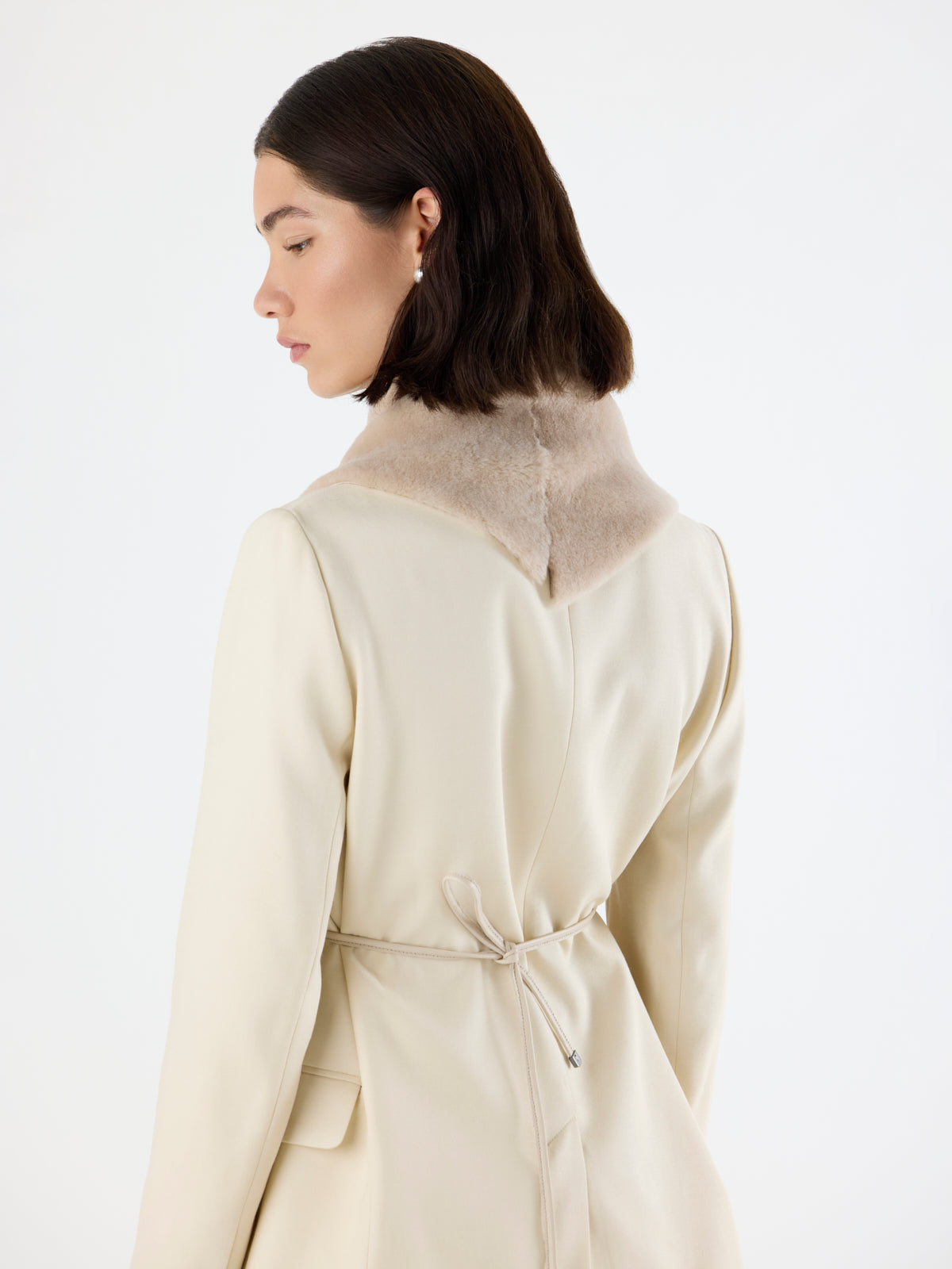 Merino Shearling Shawl Scarf