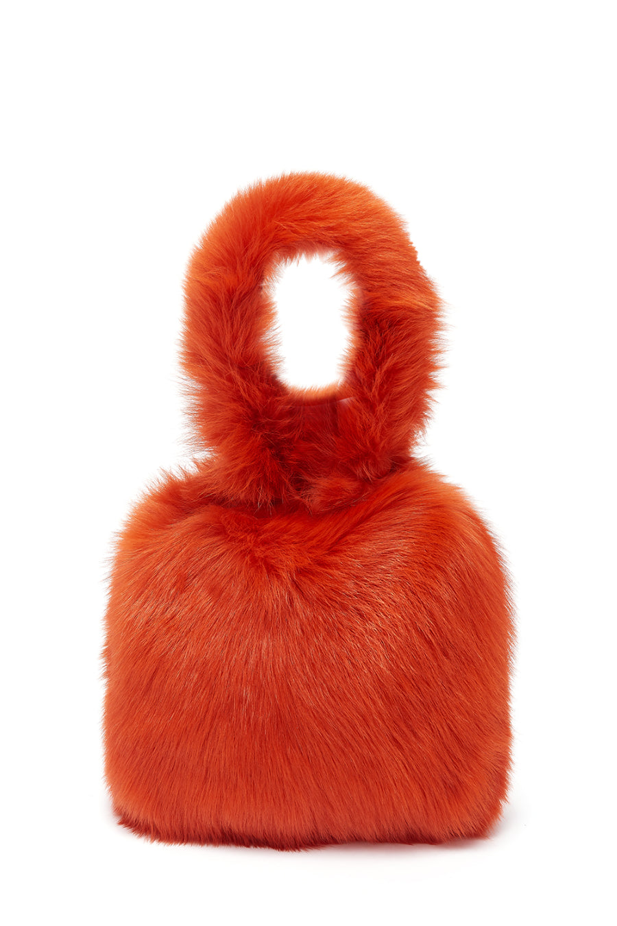 Medium Shearling Tote Bag in Furnace Orange | Handbags | Gushlow & Cole