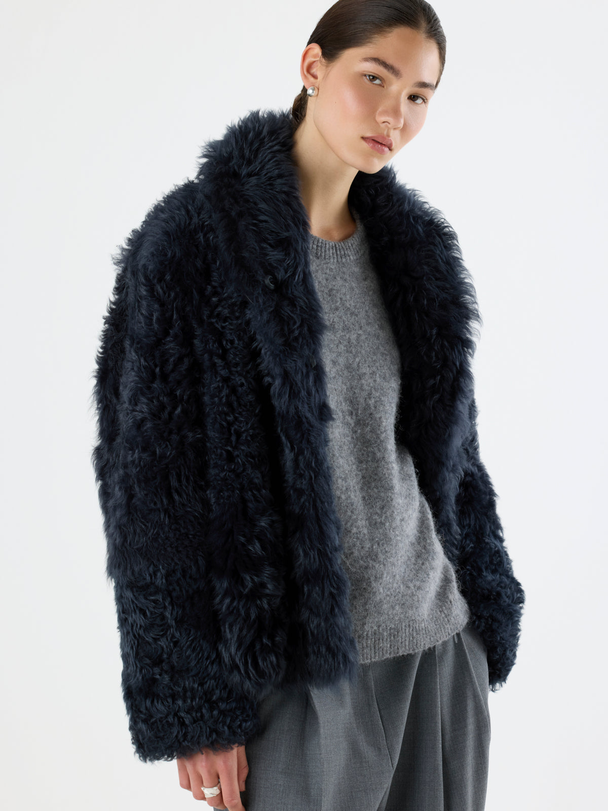 Curly Shearling Jacket