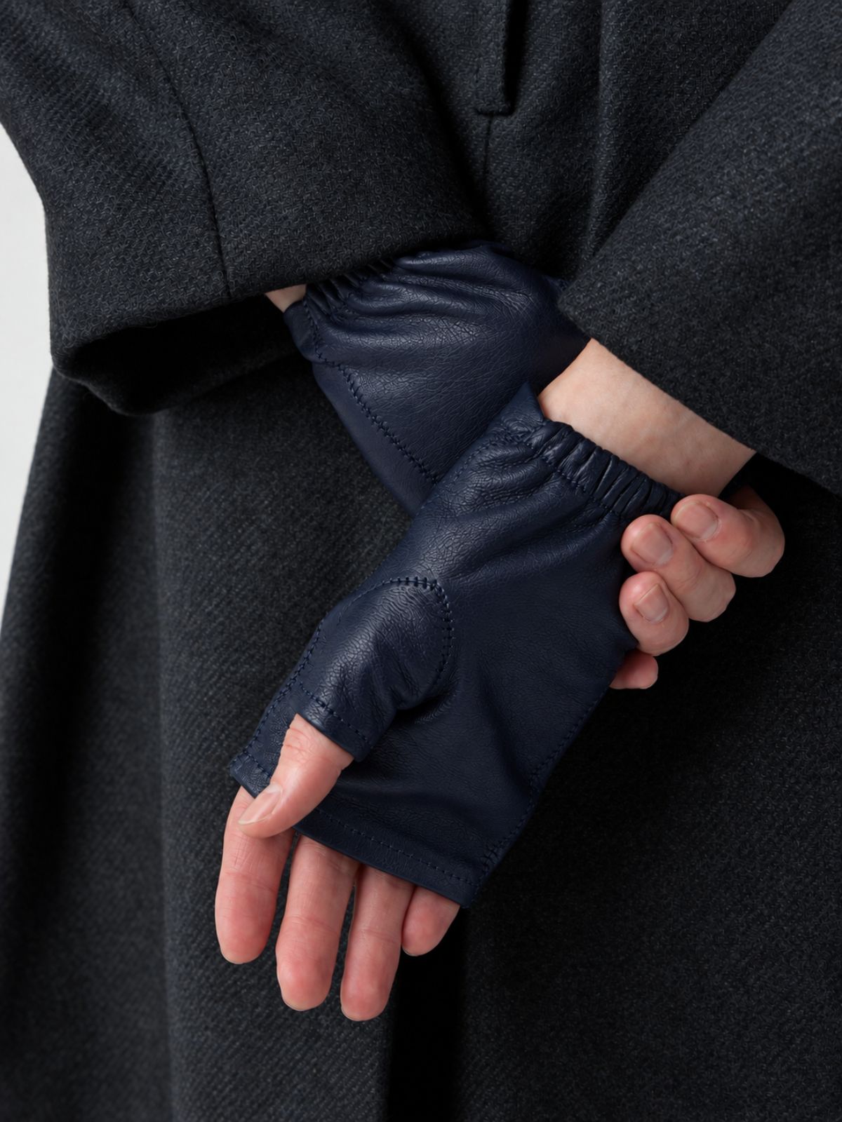 Leather fingerless Gloves