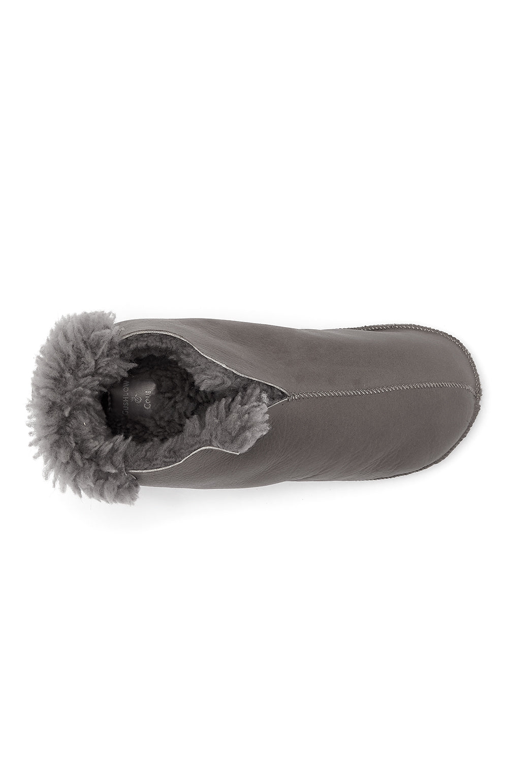 taupe Teddy Shearling Slipper Boots - above - gushlow & cole