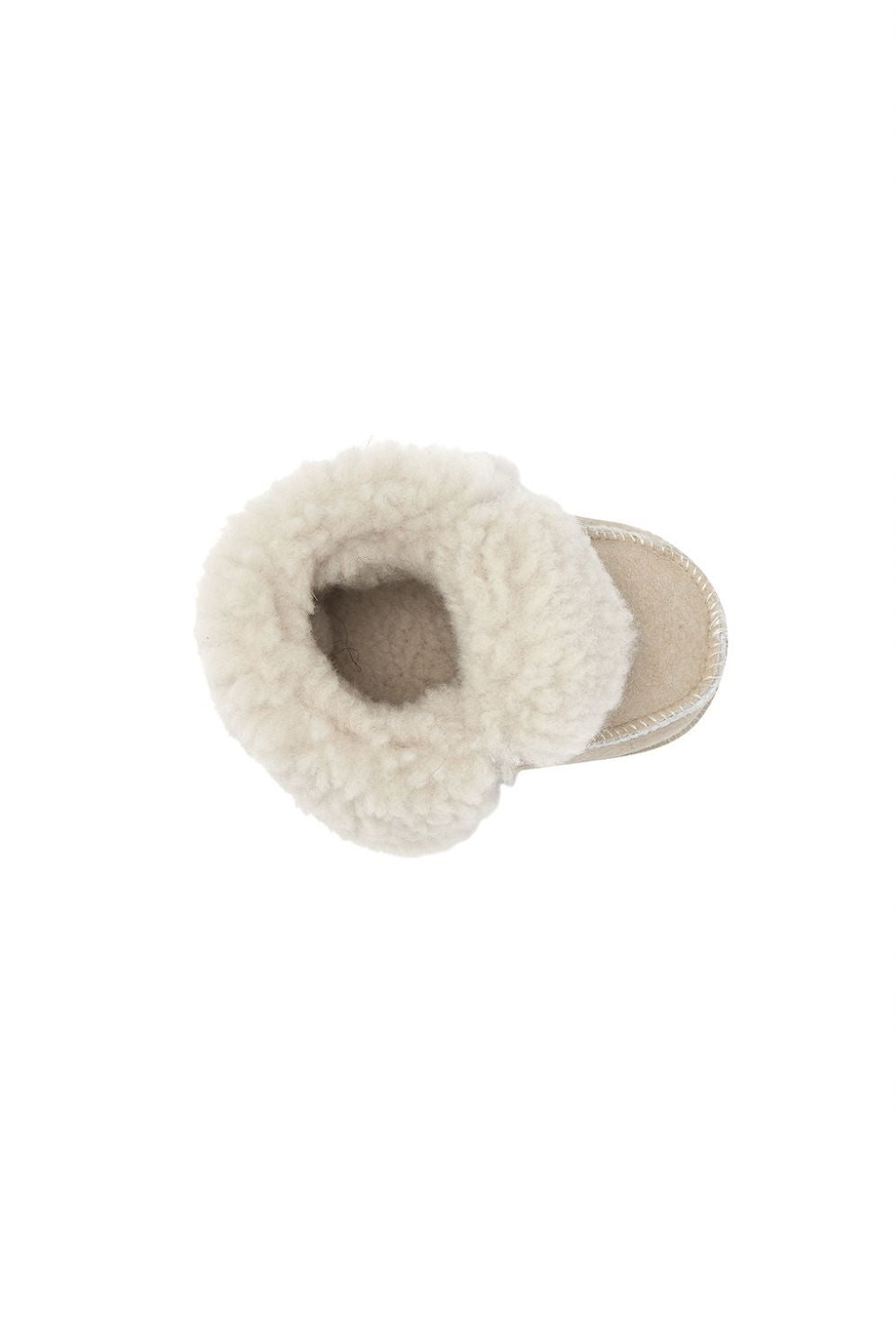 beige sheepskin baby boots gushlow and cole cut out top