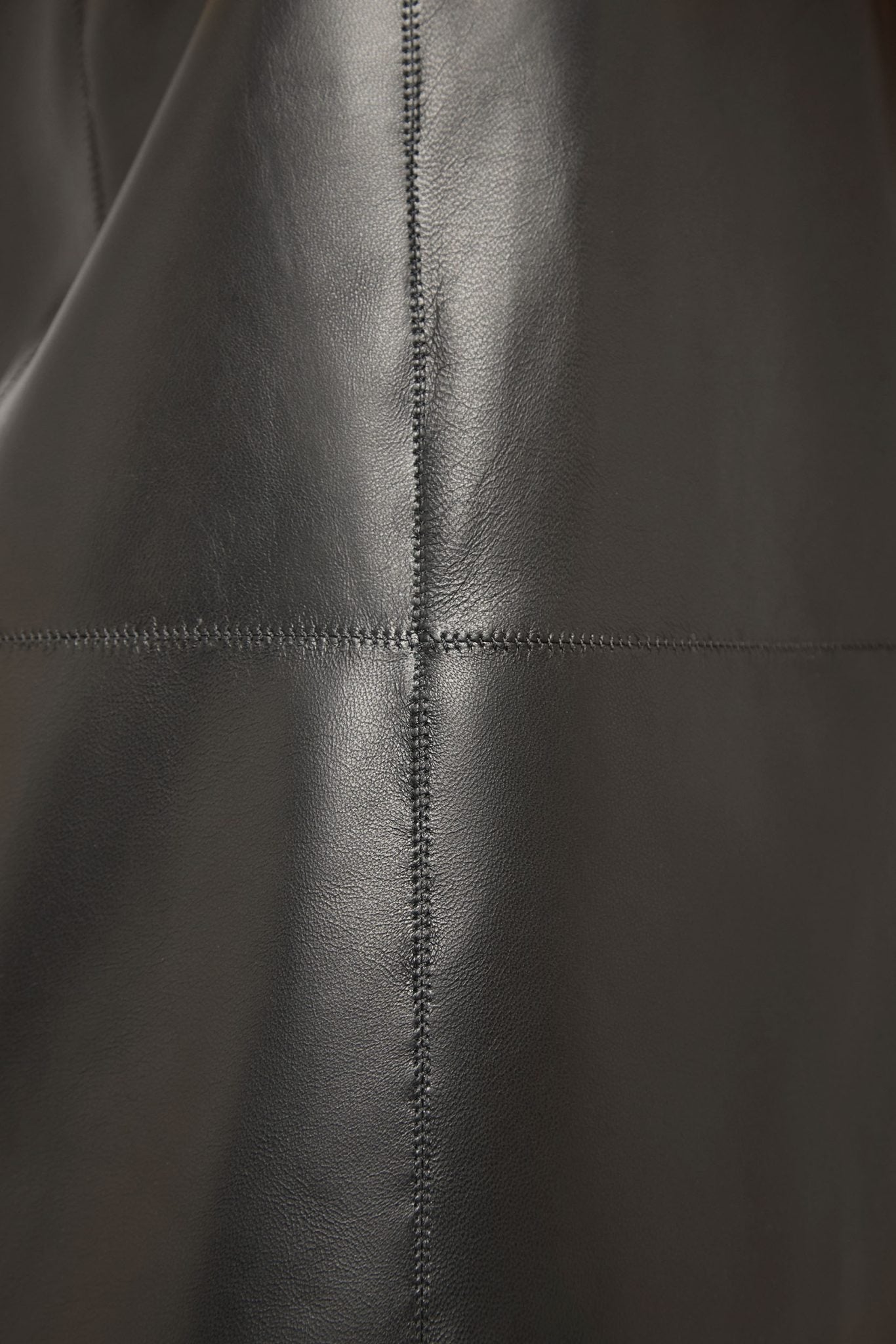 Stand Collar Leather Gilet in Black | Women | Gushlow & Cole 3