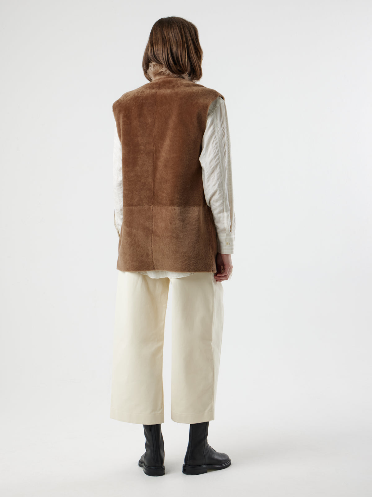 Stand Collar Taper Gilet