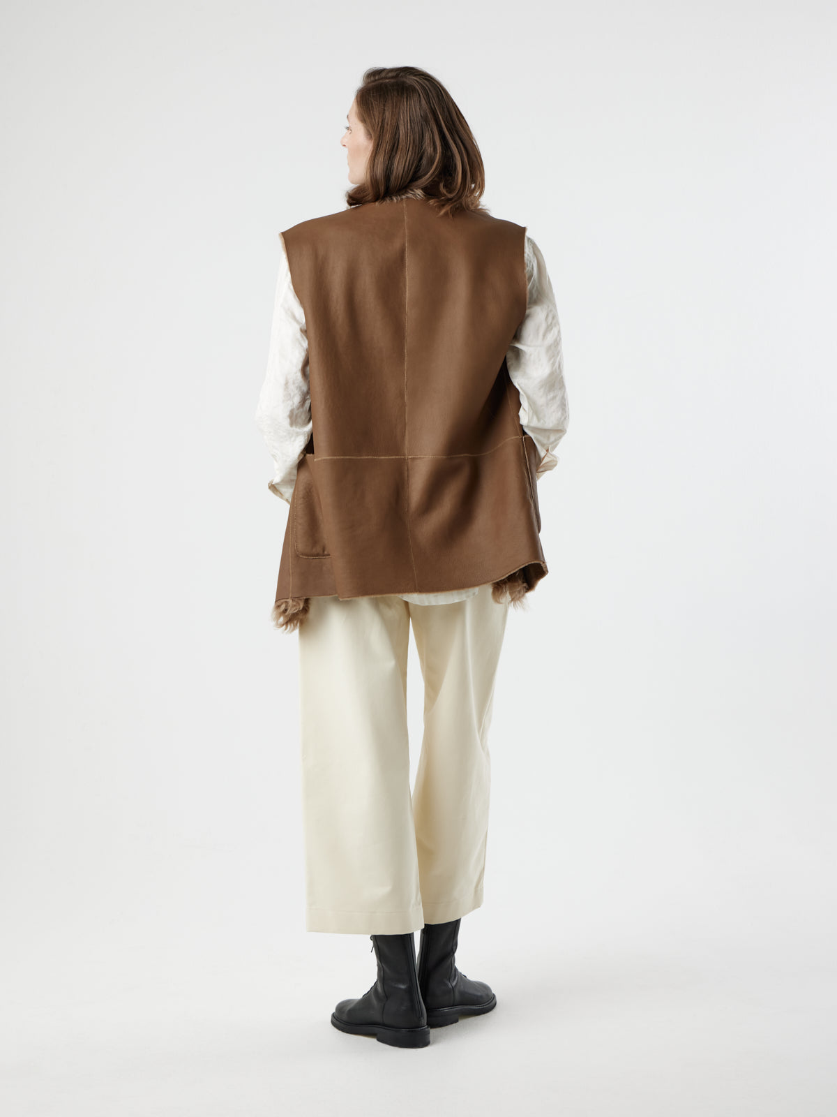 Stand Collar Taper Gilet