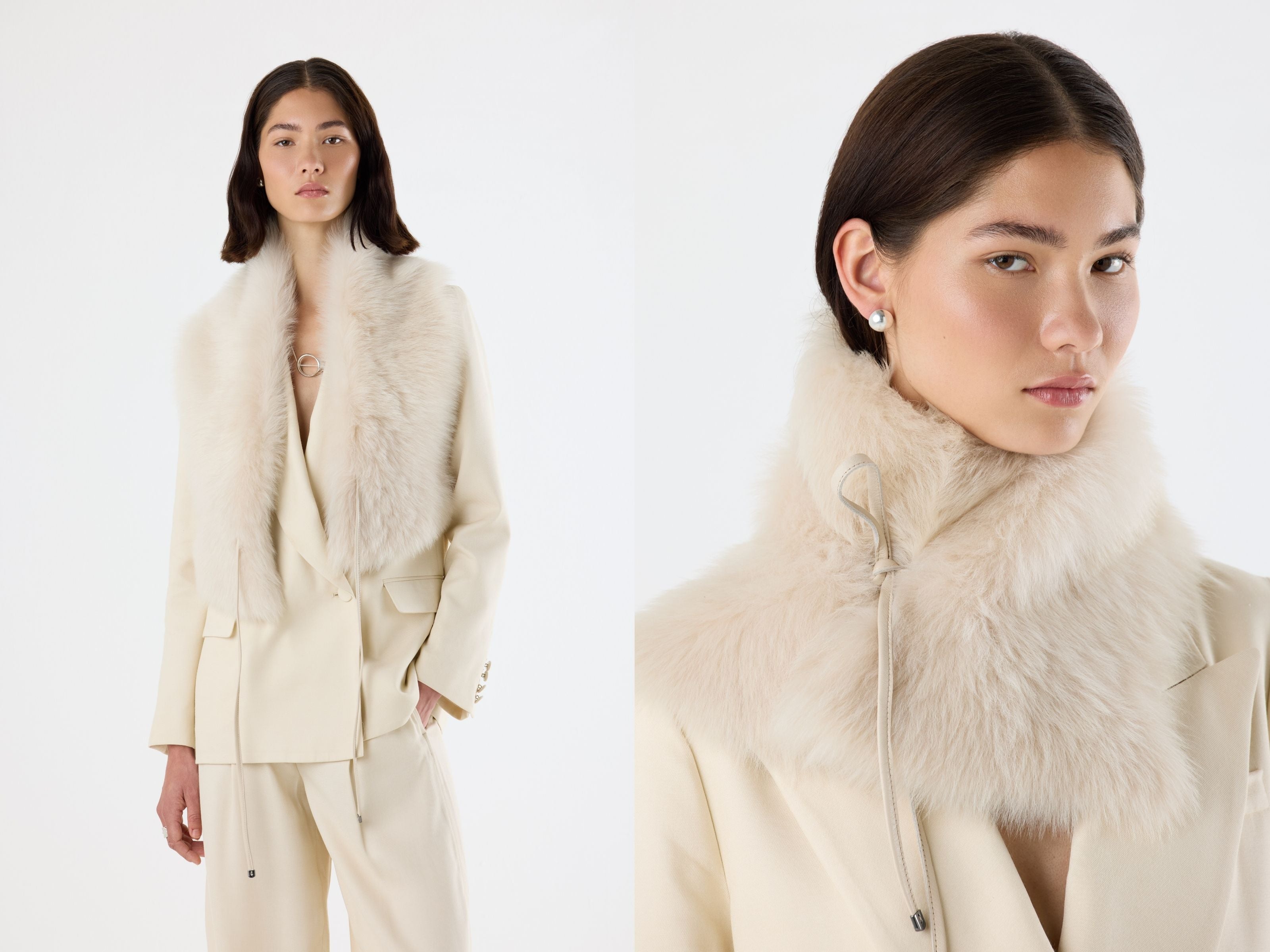 モモンガ様【新品】Gushlow＆Cole ムートンファー×ニット スヌード モモンガ様【新品】Gushlow＆Cole ムートンファー×ニット スヌード