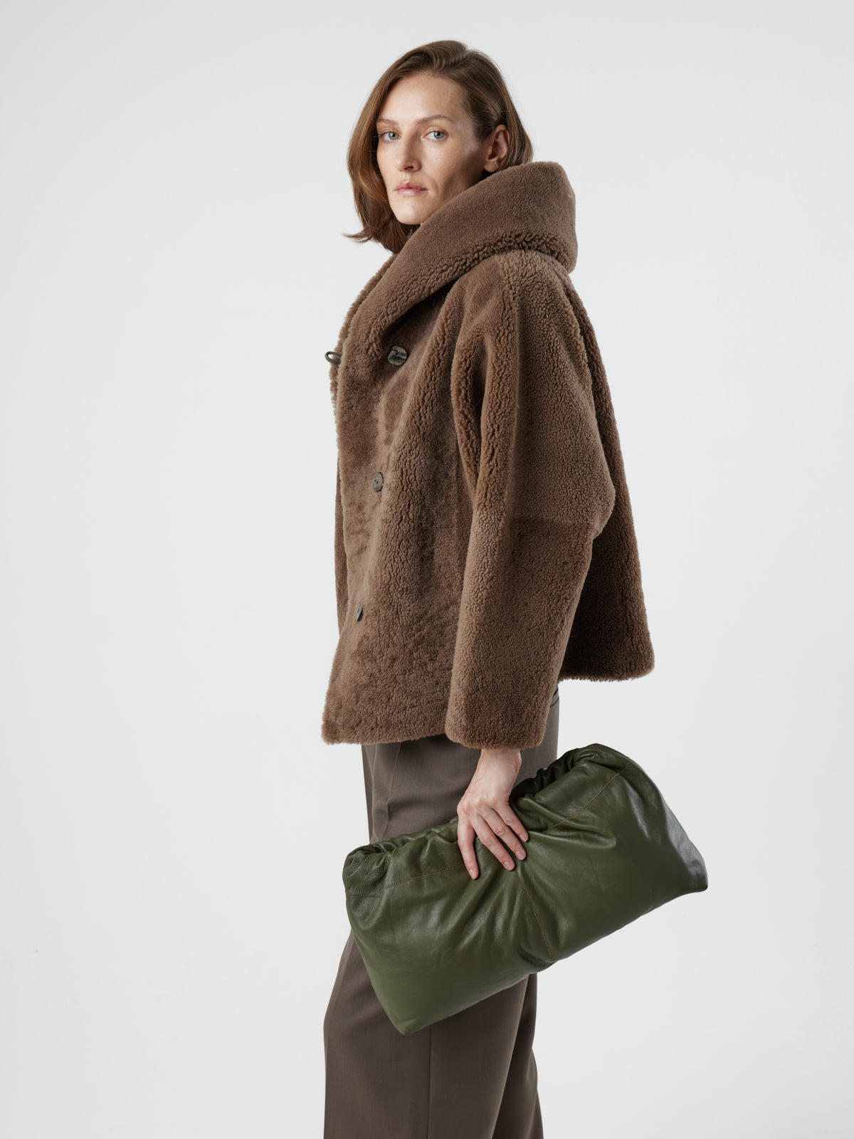 Hooded Shearling Jacket