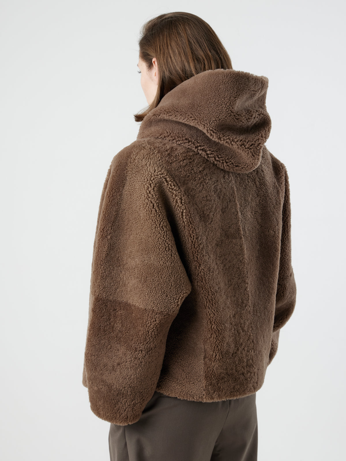 Hooded Shearling Jacket