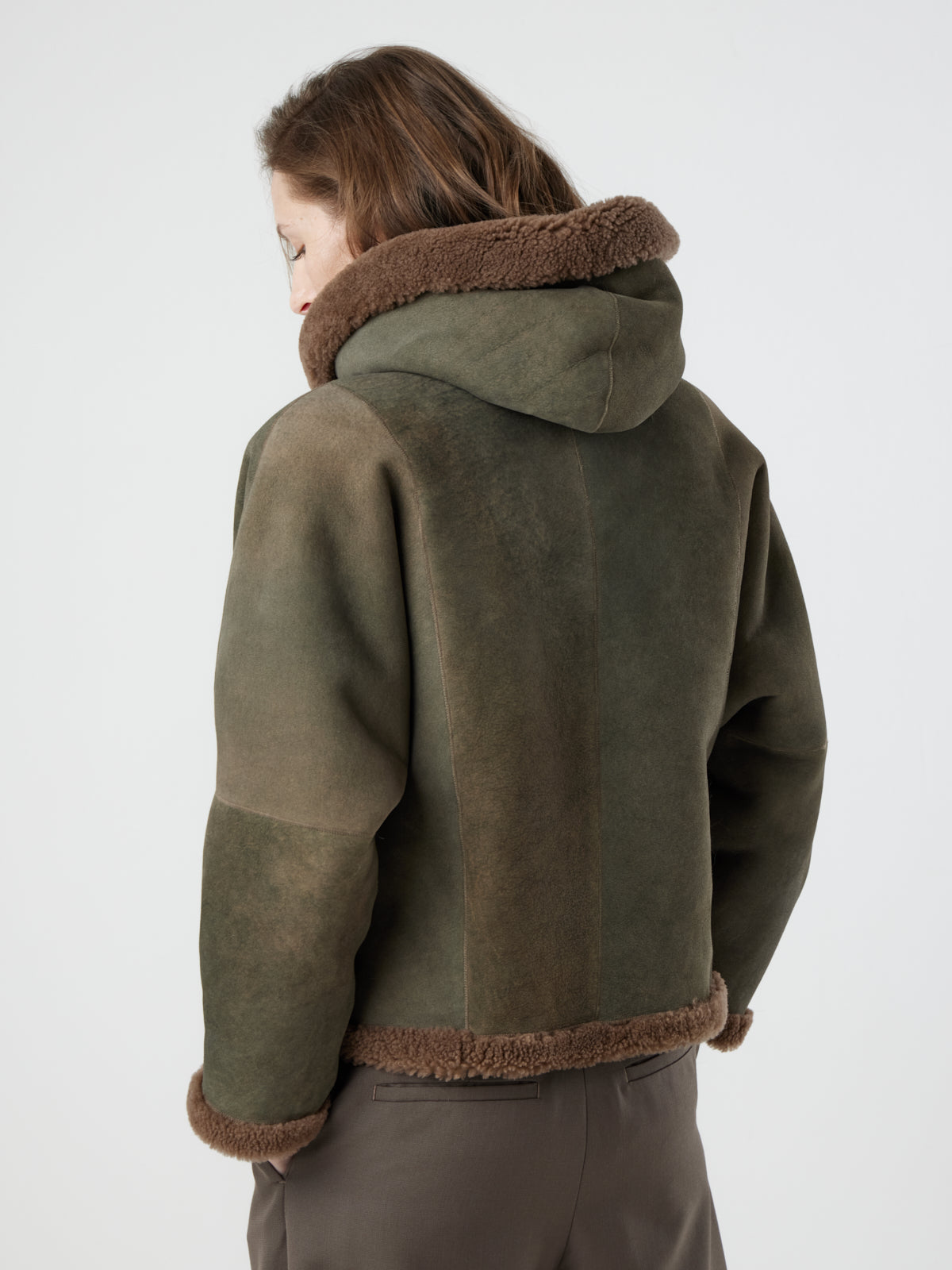 Hooded Shearling Jacket