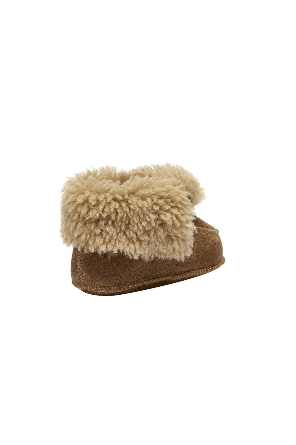 tan sheepskin baby boots gushlow and cole cut out back