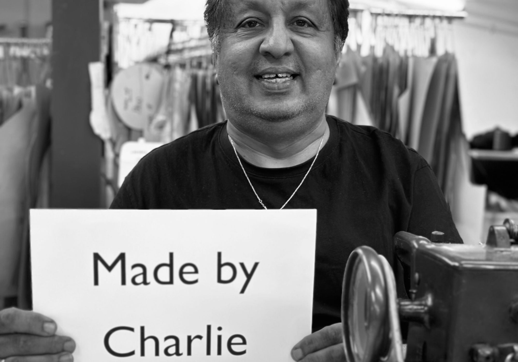 the made by label - made by charlie at gushlow & cole